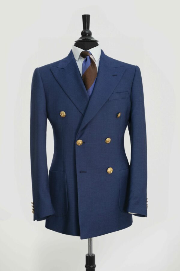 BLAZER BLEU MARINE POCHE PLAQUET