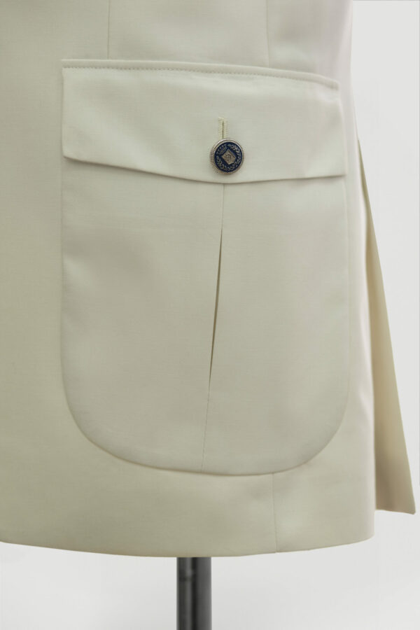 BLAZER BLANC CASEE COLL EN POINT – Image 2