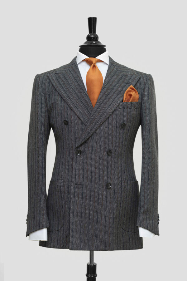 COSTUME BORSALINO CHEVRON POCHE PLAQUÉE O