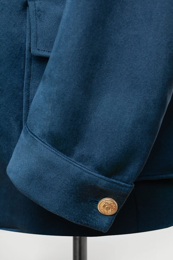 Blazer Safari Bleu Velour – Image 2