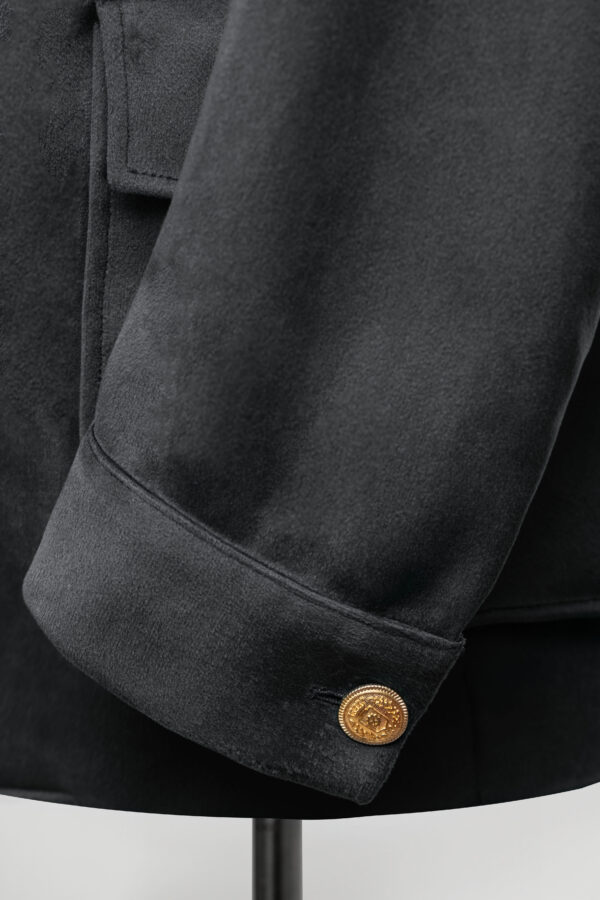 Blazer Safari Noir Velour – Image 3