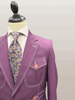 Alternative view of Costume 4 poches Violet Foncé